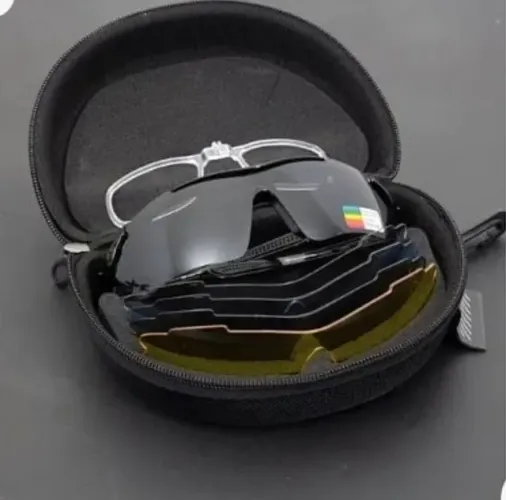 Óculos tático polarizado Original 5 lentes 