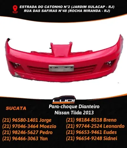 Para-choque Dianteiro Nissan Tiida 2013