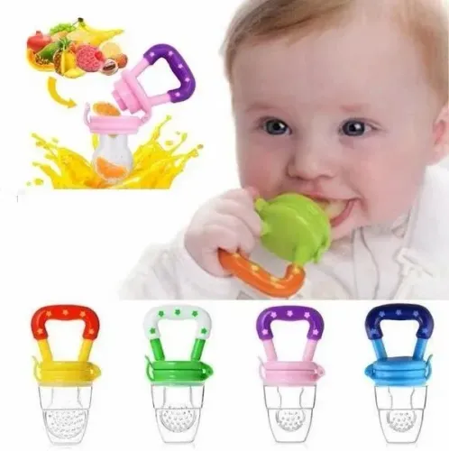 Lacrada Chupeta Alimentadora Bico Silicone Mordedor para Bebê