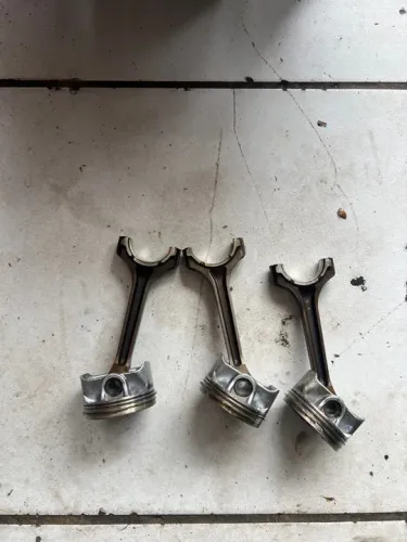 Pistão, biela fiat mobi, uno, argo 1.0 3 cilindros 