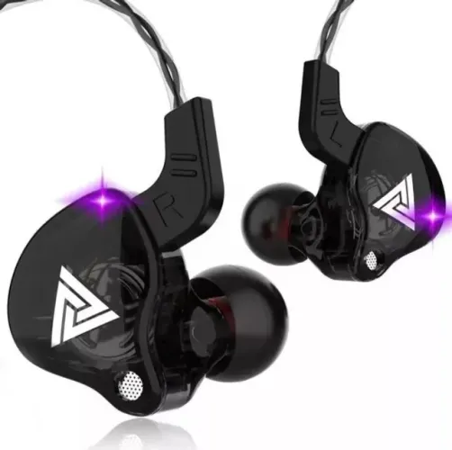 Fone De Ouvido Qkz Ak6 Profissional Retorno De Palco Com case