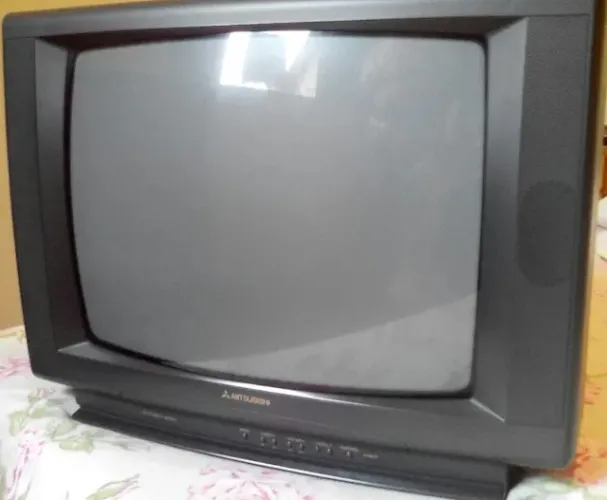 Tv Tubo 21" Polegadas Mitsubishi Funcionando - Leia A Descrição
