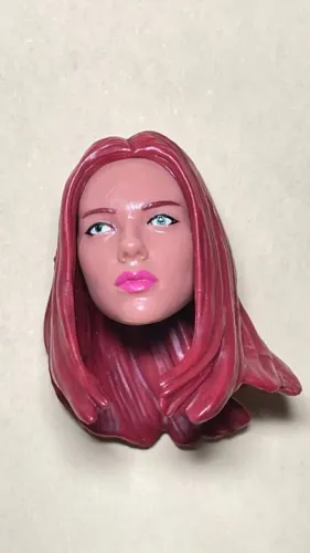 Cabeça Ruiva Altura 3 cm bom p/ custom boneco G.I.JOE classified / Marvel Legends