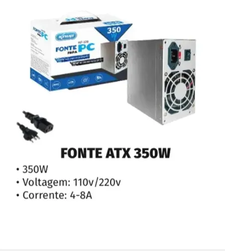 fonte atx 350w kp-526