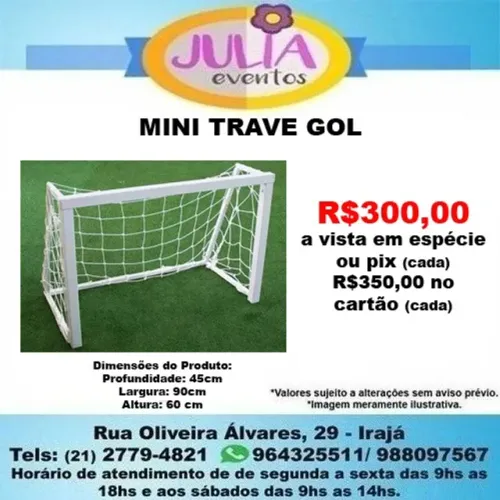 Mini Trave De Gol Golzinho Ferro