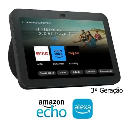 Amazon Echo Show 8 3ª Geração - Smart Screen - Tela 8" com Wi-Fi e Bluetooth