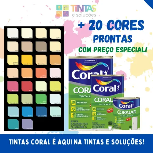 Tinta Acrílica Coral 18L