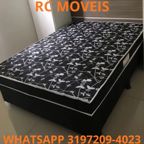 Cama Box Casal OrthoBox com Colchão de Molas Ensacadas - Conforto e Qualidade Garantidos