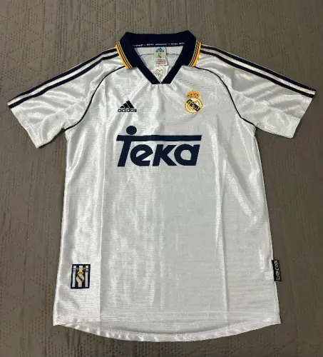 Camisa Retrô Real Madrid 98/00 - Adidas Masculina Branca