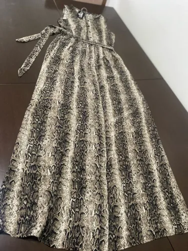Vestido Longo Animal Print