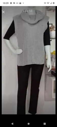Max colete em tricor lindo,super estiloso veste G/GG