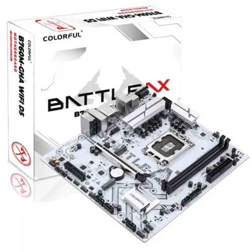 Placa Mãe Colorful Battle-AX B760M-GHA, WiFi D5 V20, Intel LGA 1700, DDR5, Nova, Lacrada