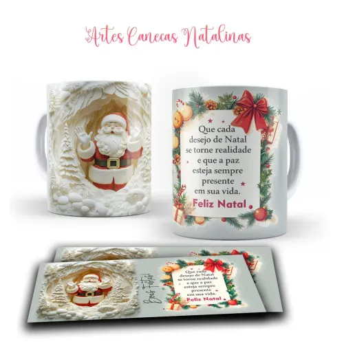 Canecas personalizadas Feliz Natal 
