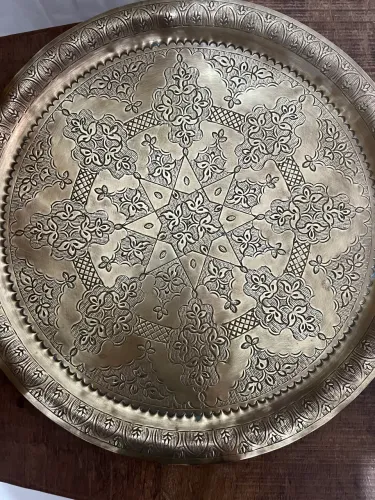 Bandeja de Bronze Árabe 35 cm 