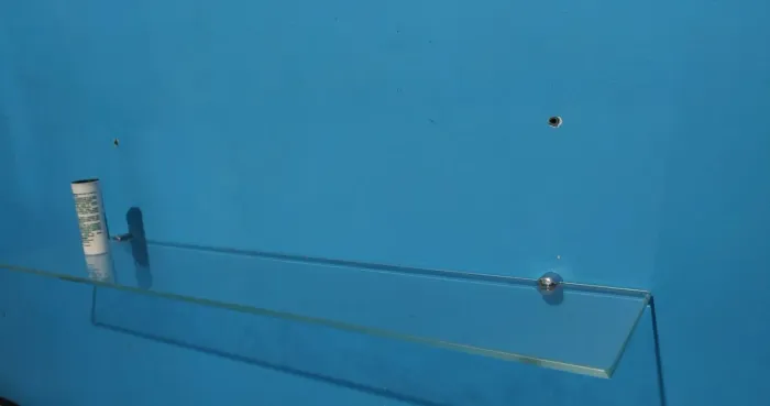 Prateleira de Vidro 1 temperado e um laminado 