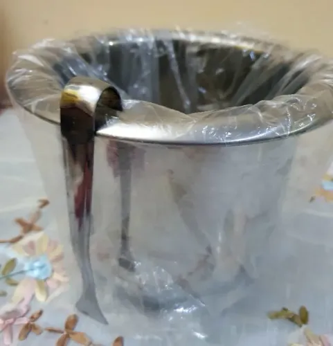 Balde para gelo em Aço Inox Tramontina Linha Rotonda com pegador