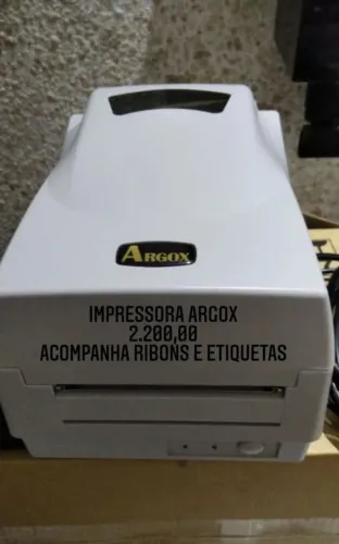 Impressora Argox com Ribbons e Etiquetas