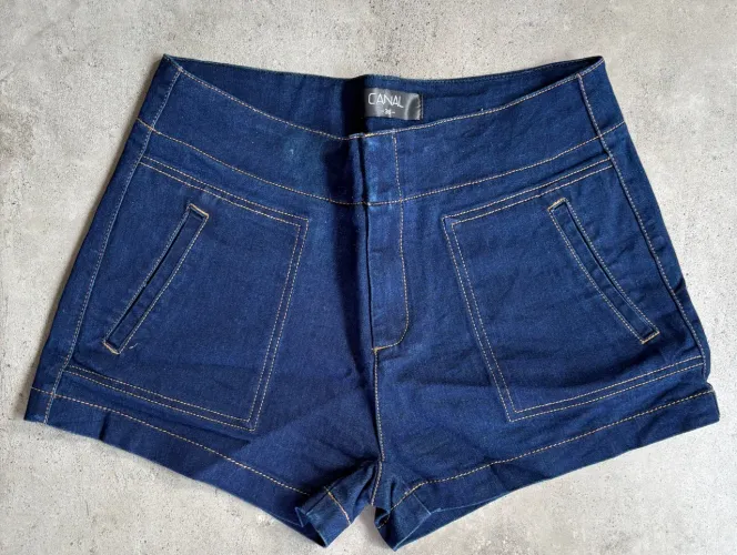 Short Jeans Azul Canal 