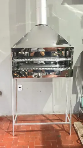 CHURRASQUEIRA DE INOX PARA ESPETINHOS- LEVE E PRÁTICA