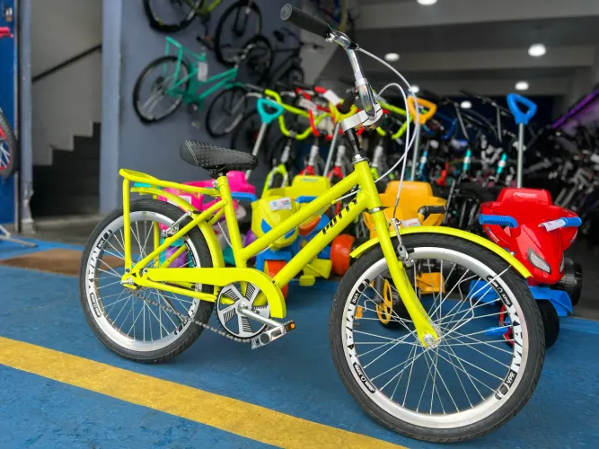 Bicicleta Ceci Potty aro 20 - Amarelo Neon