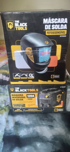 Kit máquina de solda inversora e máscara só comentar quem estiver interessado 