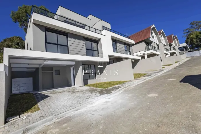 Sobrados condomínio fechado à venda no Abranches, 124m², 3 quartos (1 suíte), 2 vagas, Cur