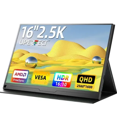 Monitor portátil Uperfect 2.5K de 16 polegadas QHD HDR FreeSync Ultra QHD 2560*1600