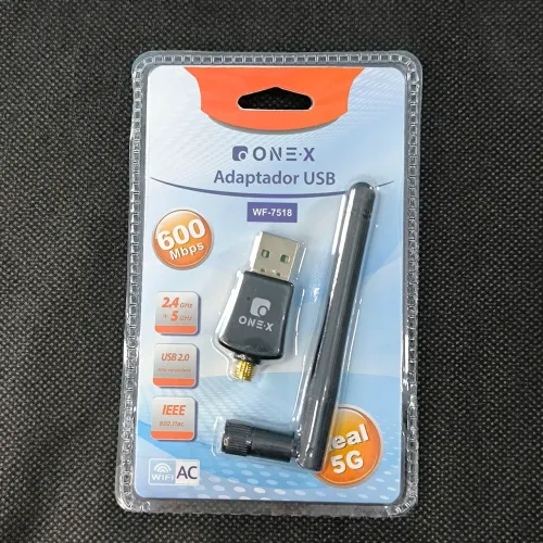 Adaptador USB Wi-Fi 600Mbps Dual Band