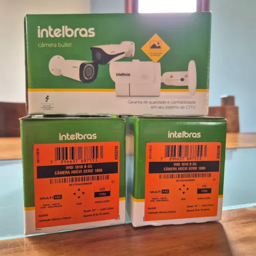 3 câmeras Intelbras mod VHD 1010 B G5 720p