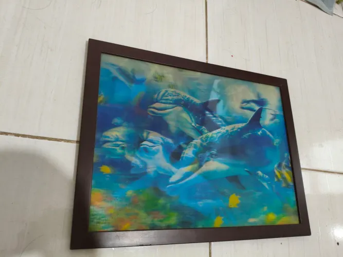Quadro holográfico da natureza