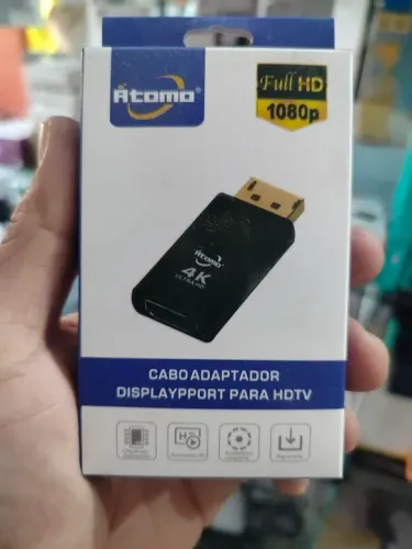 Cabo Adaptador Displayport para HDTV 4K Ultra HD Full HD 1080p