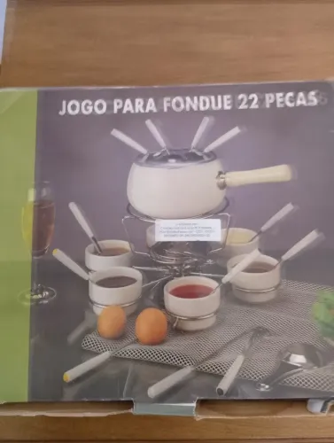 Jogo para Fondue 22 peças. MARAVILHOSO JOGO DE FONDUE 22 PEÇAS E SEM USO
