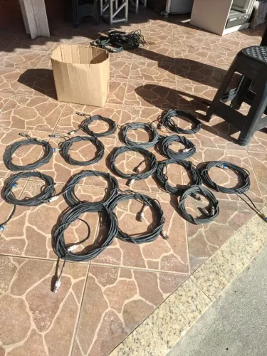 Cabo de microfone balanceado 10 mts cada