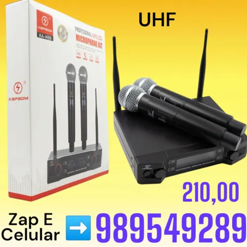 microfone sem fio profissional Kapbom KA-M88