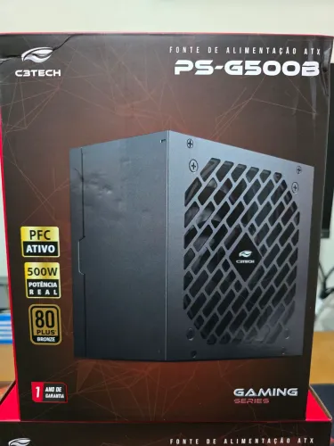Fonte Game ATX 500W PS-G500B 80Plus Bronze C3Tech