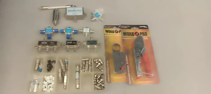Kit Completo instalação antenas TV - Grátis 10m de Cabo