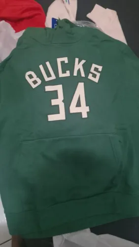 Moletom nike do time NBA Milwaukee Bucks  Verde