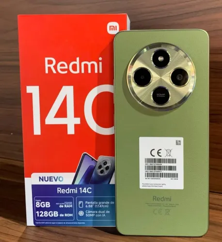Celular Redmi 14C Novo 256gb/8Ram Câmera dupla de alta definição