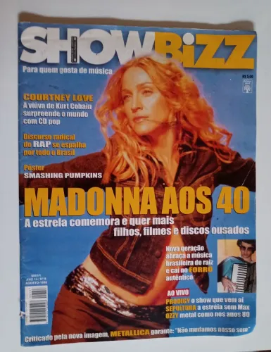 Revista Showbizz - Madonna aos 40