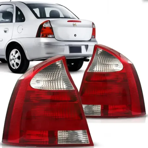 Lanterna Traseira Corsa Sedan 2003 2004 2005 2006 2007 com Ré Branca