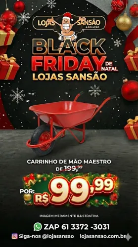 Carrinho de mão Esfera Vermelho