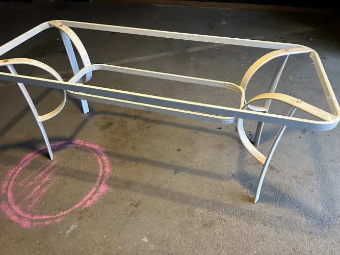 Base de mesa em alumínio 