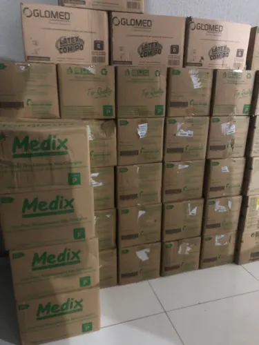 Luvas de látex