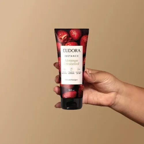 Creme de Massagem Eudora Instance Morango Irresistível