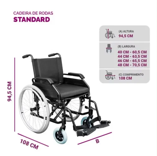 Cadeira de rodas Standard Hidrolight