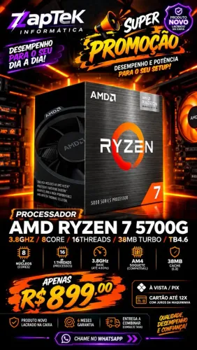Processador AMD Ryzen 7 5700G