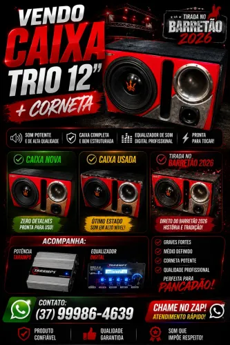 Caixa Trio Nova( Usada Apenas 1 Vez)