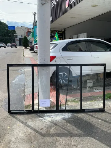 JANELA DE ALUMÍNIO PRETA 1.00x2.00 ?REFORÇADA? DIRETO DA FÁBRICA - PROMOÇÃO DO MES! 