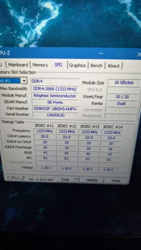 Vendo memoria ram 16gb 2666 notebook.