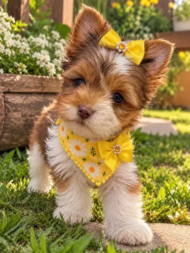 Perfeitinha Filhote de yorkshire merle fêmea Olho azul! PROMOÇÃO